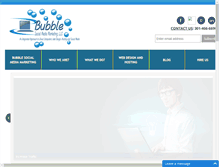Tablet Screenshot of bubblesocialmediamarketing.com